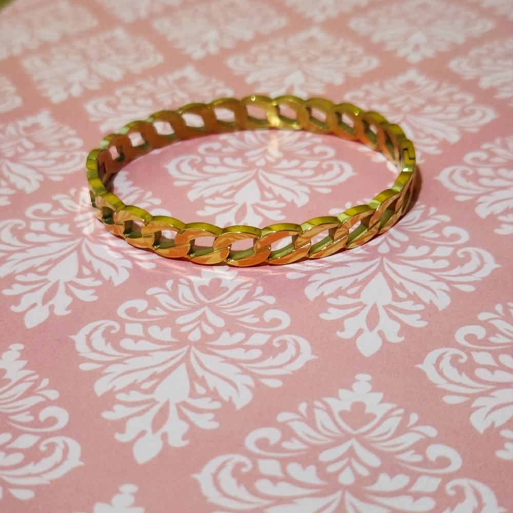 gold chain bangle